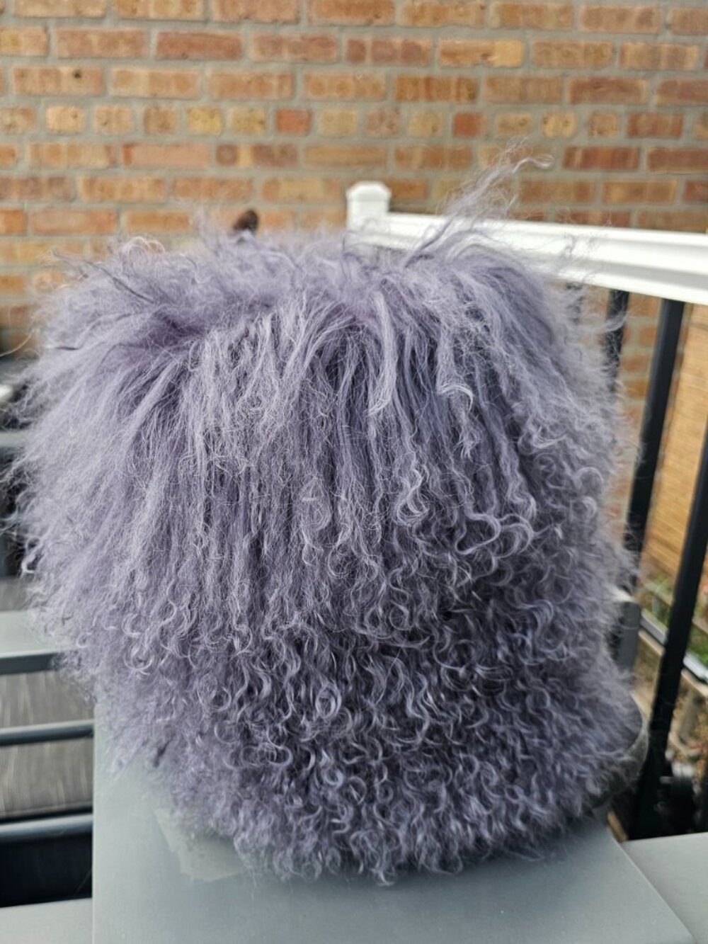 💋SHOWSTOPPERS!💋 Bearpaw 100% Curly Mongolian Fur Boots in Purple Gray - Picture 10 of 14